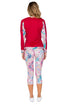 Luli Fama Azucar Cross Waistband Capri Legging
